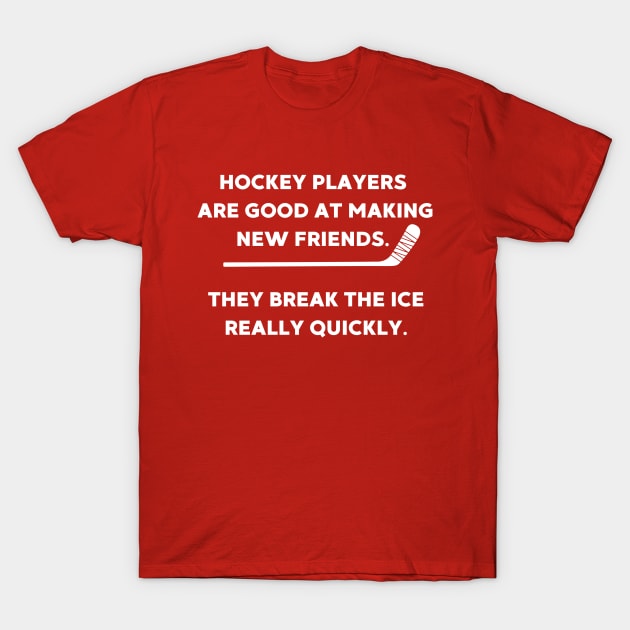 Hockey Player Pun T-Shirt by Illustradise